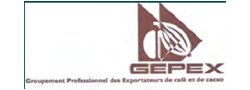 Logo GEPEX (GROUPEMENT PROFESSIONNEL DES EXPORTATEURS DE CAFE ET DE CACAO)